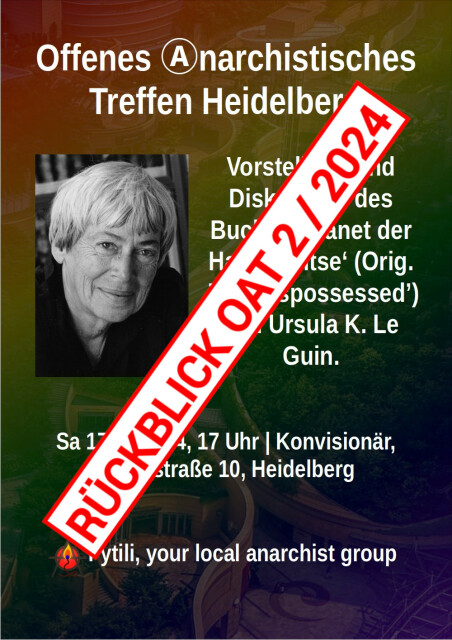 Rückblick Offenes Anarchistisches Treffen Heidelberg im Februar 2024
