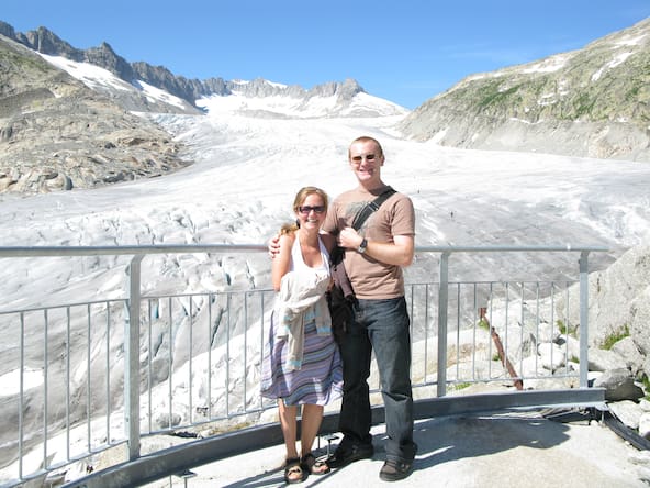 2009 - le couple sur la passerelle d'observation