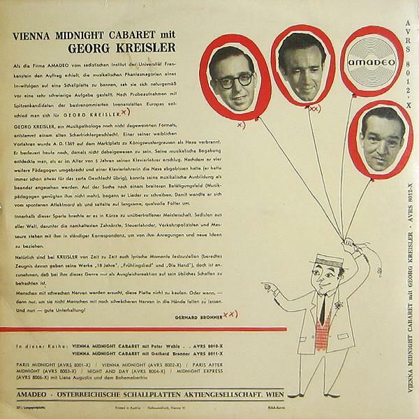 Vienna Night Cabaret 
LP-Cover Rückseite 