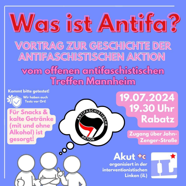 Was ist Antifa? Vortrag zur Geschichte der Antifaschistischen Aktion