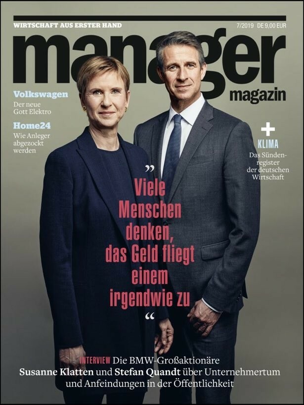 . Manager magazin, Quandt & Co "viele Menschen denken das Geld fliegt einem irgendwie zu"