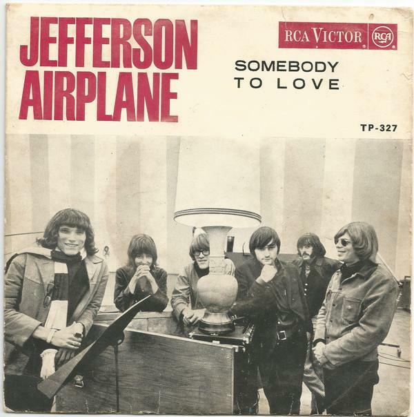 Plattenhülle 
RCA VICTOR 
JEFFERSON AIRPLANE 
SOMEBODY TO LOVE 
TP-327 