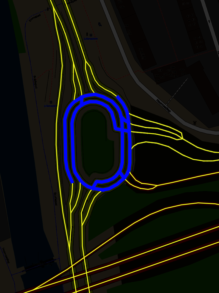 Map of turbo roundabout