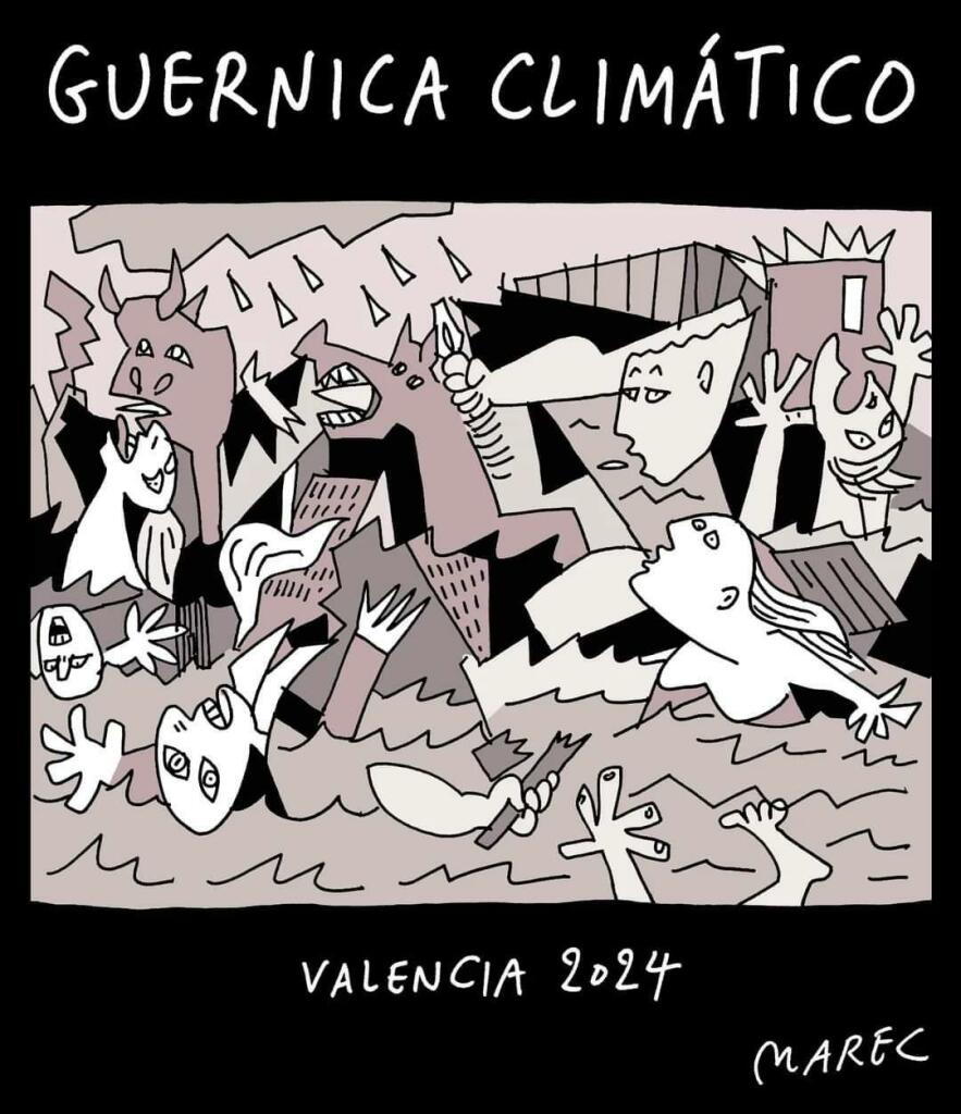 Guernica climático, València 2024 (por Marec)