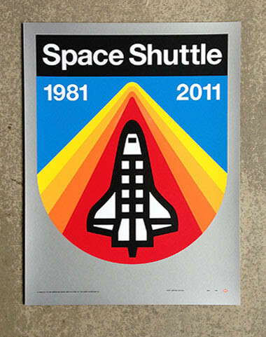 a better view of the space shuttle poster confirming that it is in no way a pride flag