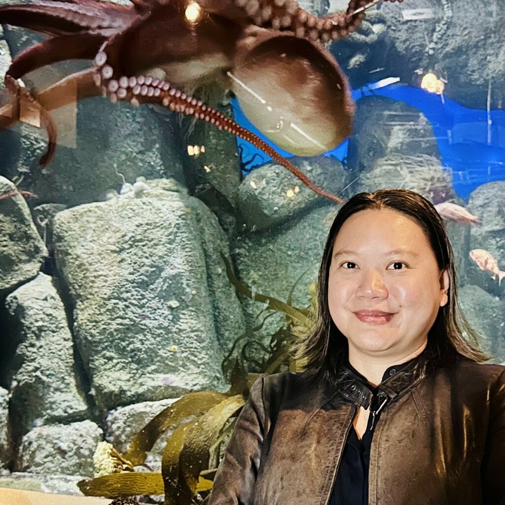 A selfie with a giant pacific octopus 