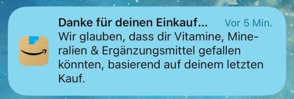 Amazon-Nachricht: Wir glauben, dass dir Vitamine, Mineralien & Ergänzung gefallen könnten, basierend auf deinem letzten Kauf.