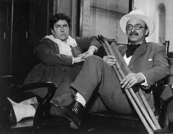 Emma Goldman und Alexander Berkman, c. 1917–19. Quelle unbekannt; Public Domain