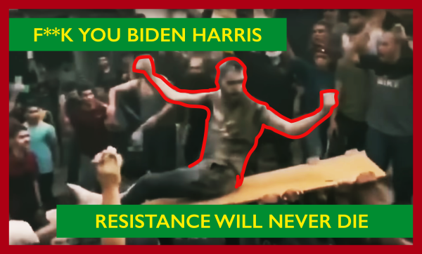 "f*** you biden harris
resistence will never die"

man defiant pulled from wreckage caused by israeli attacks